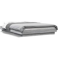 Berkfield Home Bed Frame without Mattress Grey Sonoma 140x190 cm