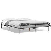 Berkfield Home Bed Frame without Mattress Grey Sonoma 140x200 cm