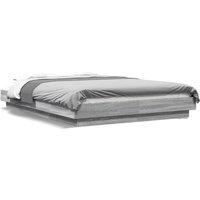 Berkfield Home Bed Frame without Mattress Grey Sonoma 140x200 cm