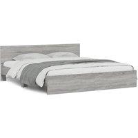 Berkfield Home Bed Frame without Mattress Grey Sonoma 160x200 cm