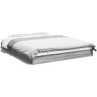 Berkfield Home Bed Frame without Mattress Grey Sonoma 160x200 cm Engineered Wood
