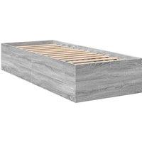 Berkfield Home Bed Frame without Mattress Grey Sonoma 90x200 cm