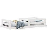 Berkfield Home Bed Frame without Mattress White 100x200 cm Solid Wood Pine