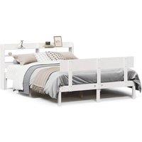 Berkfield Home Bed Frame without Mattress White 140x200 cm Solid Wood Pine