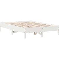 Berkfield Home Bed Frame without Mattress White 140x200 cm Solid Wood Pine