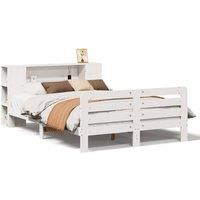Berkfield Home Bed Frame without Mattress White 140x200 cm Solid Wood Pine