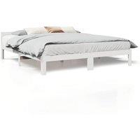 Berkfield Home Bed Frame without Mattress White 160x200 cm Solid Wood Pine