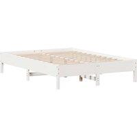 Berkfield Home Bed Frame without Mattress White 160x200 cm Solid Wood Pine