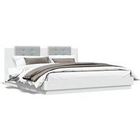 Berkfield Home Bed Frame without Mattress White 180x200 cm Super King