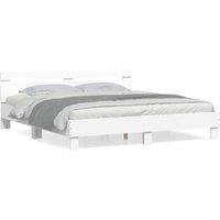 Berkfield Home Bed Frame without Mattress White 180x200 cm Super King