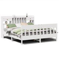Berkfield Home Bed Frame without Mattress White 180x200 cm Super King Solid Wood Pine