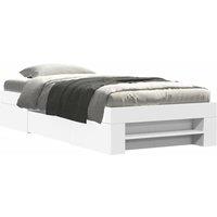 Berkfield Home Bed Frame without Mattress White 90x200 cm Engineered Wood