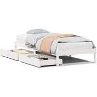 Berkfield Home Bed Frame without Mattress White 90x200 cm Solid Wood Pine