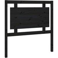 Berkfield Home Bed Headboard Black 95.5x4x100 cm Solid Pine Wood