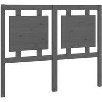 Berkfield Home Bed Headboard Grey 125.5x4x100 cm Solid Pine Wood