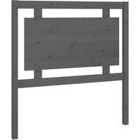 Berkfield Home Bed Headboard Grey 95.5x4x100 cm Solid Pine Wood