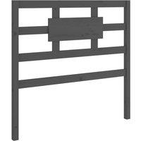 Berkfield Home Bed Headboard Grey 95.5x4x100 cm Solid Wood Pine