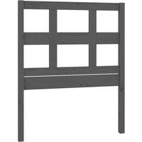 Berkfield Home Bed Headboard Grey 95.5x4x100 cm Solid Wood Pine