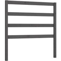 Berkfield Home Bed Headboard Grey 96x4x100 cm Solid Wood Pine | Size: 96 x 4 x 100 cm