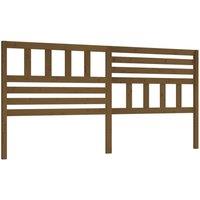 Berkfield Home Bed Headboard Honey Brown 186x4x100 cm Solid Wood Pine | Size: 186 x 4 x 100 cm
