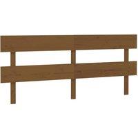 Berkfield Home Bed Headboard Honey Brown 204x3x81 cm Solid Wood Pine | Size: 204 x 3 x 81 cm