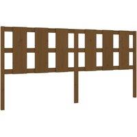 Berkfield Home Bed Headboard Honey Brown 205.5x4x100 cm Solid Wood Pine