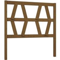 Berkfield Home Bed Headboard Honey Brown 81x4x100 cm Solid Wood Pine | Size: 81 x 4 x 100 cm