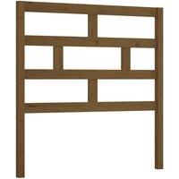 Berkfield Home Bed Headboard Honey Brown 81x4x100 cm Solid Wood Pine | Size: 81 x 4 x 100 cm