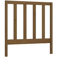 Berkfield Home Bed Headboard Honey Brown 95x4x100 cm Solid Wood Pine | Size: 95 x 4 x 100 cm
