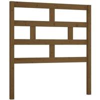 Berkfield Home Bed Headboard Honey Brown 96x4x100 cm Solid Wood Pine | Size: 96 x 4 x 100 cm
