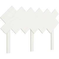Berkfield Home Bed Headboard White 122.5x3x80.5 cm Solid Wood Pine