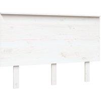 Berkfield Home Bed Headboard White 124x6x82.5 cm Solid Wood Pine