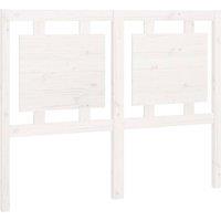 Berkfield Home Bed Headboard White 125.5x4x100 cm Solid Pine Wood