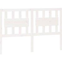 Berkfield Home Bed Headboard White 125.5x4x100 cm Solid Wood Pine
