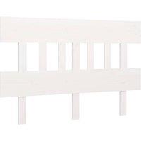 Berkfield Home Bed Headboard White 143.5x3x81 cm Solid Wood Pine