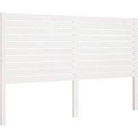 Berkfield Home Bed Headboard White 146x4x100 cm Solid Wood Pine | Size: 146 x 4 x 100 cm