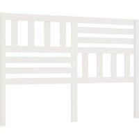Berkfield Home Bed Headboard White 146x4x100 cm Solid Wood Pine | Size: 146 x 4 x 100 cm