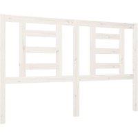 Berkfield Home Bed Headboard White 146x4x100 cm Solid Wood Pine | Size: 146 x 4 x 100 cm