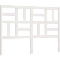 Berkfield Home Bed Headboard White 146x4x104 cm Solid Wood Pine | Size: 146 x 4 x 104 cm