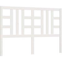 Berkfield Home Bed Headboard White 156x4x100 cm Solid Wood Pine | Size: 156 x 4 x 100 cm