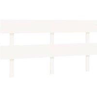 Berkfield Home Bed Headboard White 164x3x81 cm Solid Wood Pine | Size: 164 x 3 x 81 cm