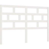 Berkfield Home Bed Headboard White 166x4x100 cm Solid Wood Pine | Size: 166 x 4 x 100 cm