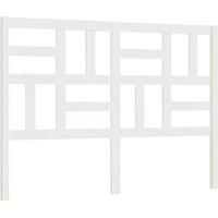 Berkfield Home Bed Headboard White 166x4x104 cm Solid Wood Pine | Size: 166 x 4 x 104 cm
