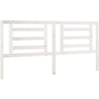 Berkfield Home Bed Headboard White 186x4x100 cm Solid Pine Wood | Size: 186 x 4 x 100 cm