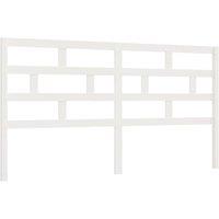 Berkfield Home Bed Headboard White 186x4x100 cm Solid Wood Pine | Size: 186 x 4 x 100 cm