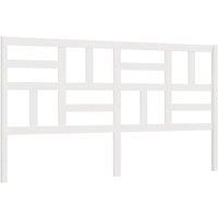 Berkfield Home Bed Headboard White 186x4x104 cm Solid Wood Pine | Size: 186 x 4 x 104 cm