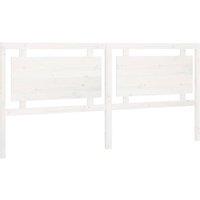 Berkfield Home Bed Headboard White 205.5x4x100 cm Solid Pine Wood