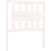 Berkfield Home Bed Headboard White 80.5x4x100 cm Solid Wood Pine