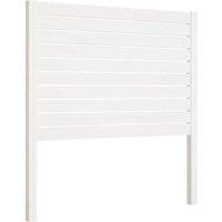 Berkfield Home Bed Headboard White 81x4x100 cm Solid Wood Pine | Size: 81 x 4 x 100 cm
