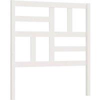 Berkfield Home Bed Headboard White 81x4x104 cm Solid Wood Pine | Size: 81 x 4 x 104 cm